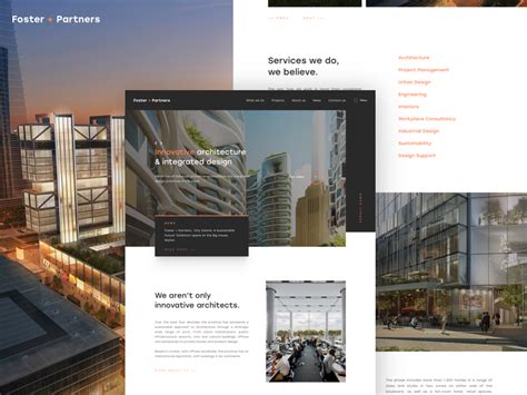 Foster Partners Redesign By Patrik Michalicka On Dribbble
