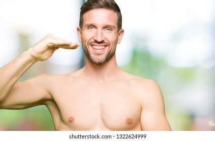 Handsome Shirtless Man Showing Nude Chest Stock Photo Shutterstock