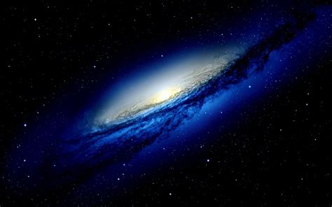 🔥 Free Download Hd Spiral Galaxy Nebula Vortex Stars In Dark Blue Color