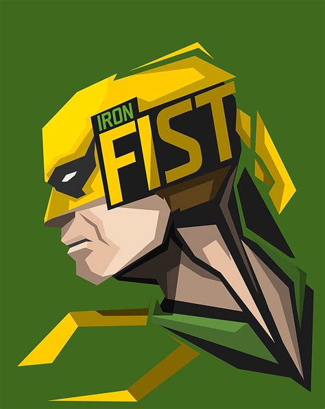 Hd Wallpaper Iron Fist Logo Superhero Marvel Comics Green