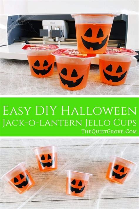 Easy Diy Halloween Jack O Lantern Jello Cups ⋆ The Quiet Grove