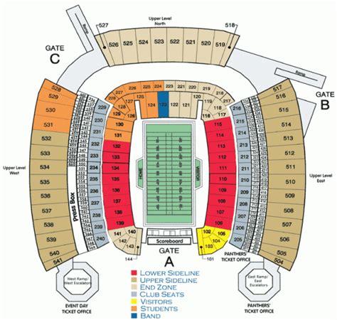 Lane Stadium 3d Seating Chart Seating