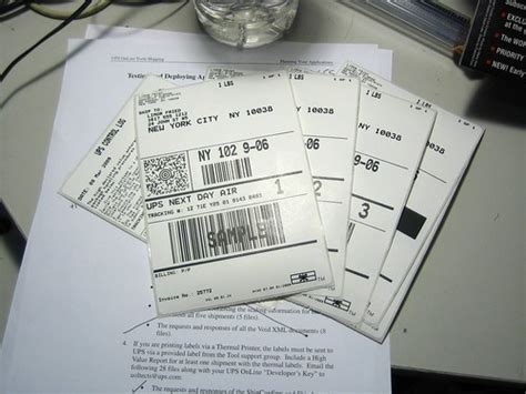 Ups label template is going to be used by shipping and delivery businesses which usually will include information regarding the emitter as well as the recipient. ups labels | getting ready to get certified | Limor | Flickr