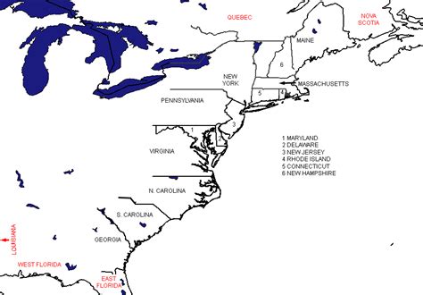 The Thirteen Colonies At The Outbreak Of The War Of Independence