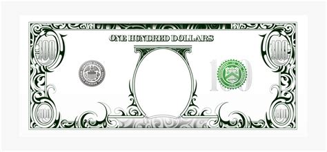 Fake Dollar Bill Template Free Free Transparent Clipart Clipartkey