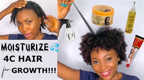 HOW TO MOISTURIZE C LOW POROSITY HAIR FOR GROWTH C Natural Hair Routine YouTube