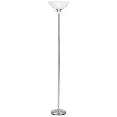 Mini clip on chandelier shades. 150 W 3 Way Metal Torchiere Floor Lamp With Glass Shade ...