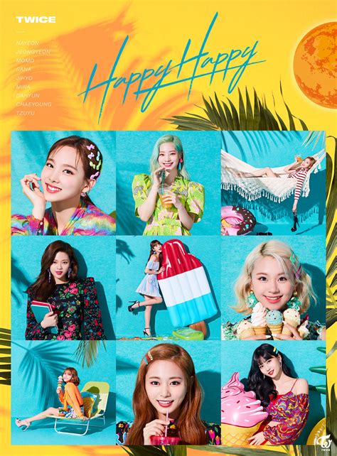 Twice Happy Happy Breakthrough Album Covers Hdhr K Pop Database