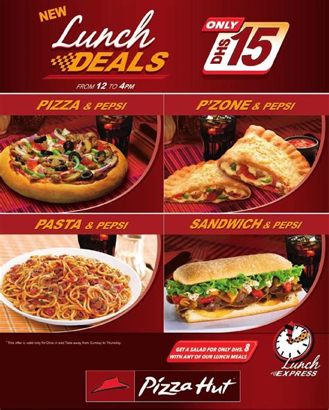 Online ordering menu for pizza and sandwich express. Damn Planet! for smart shopper: Pizza Hut lunch express ...