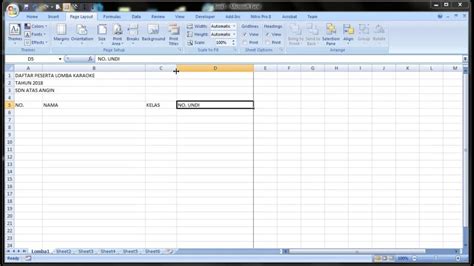 Descargar Mengenal Lembar Kerja Excel Menu Dan Data Sederhana