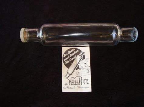 Vintage Roll Rite Glass Rolling Pin Rolling Pin Glass Rolls