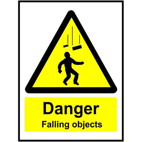 Office exterior monument sign pylon sign signage advertising construction. Construction/Building Site Safety Sign Falling Objects