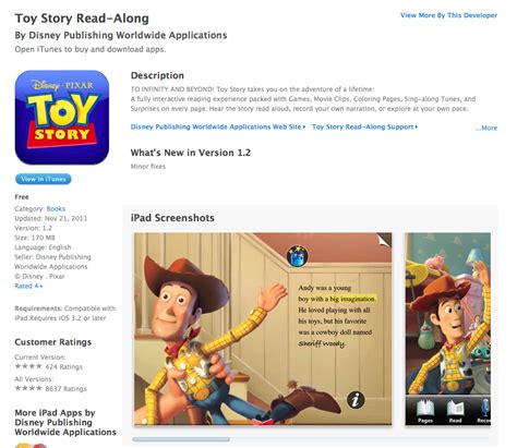 Teacherlink Blog Free Ios App Today Toy Story Read Along For Ipad