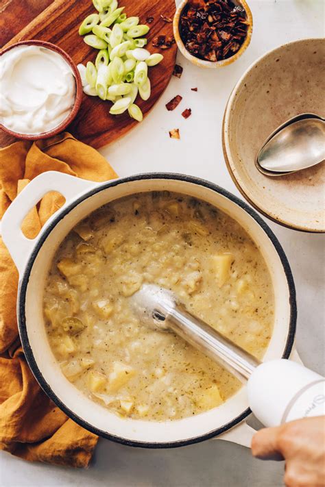 Creamy Vegan Potato Leek Soup Minimalist Baker Recipes