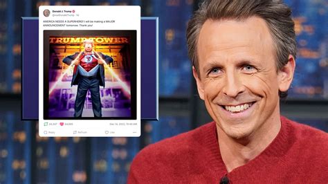 Watch Late Night With Seth Meyers Highlight Trumps Pathetic Major Announcement Is A Major
