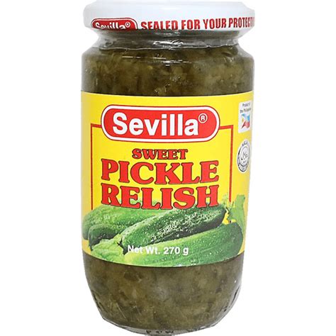 Sevilla Sweet Pickle Relish 270g Canned Fruits And Vegetables