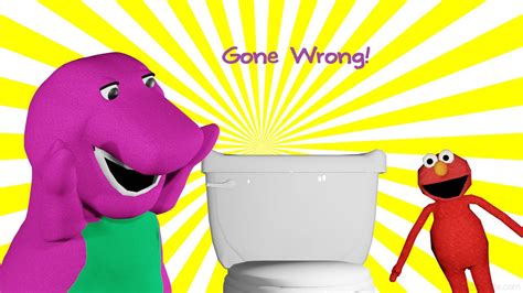 Barney And Elmo Learn About The Potty Gone Wrong Youtube