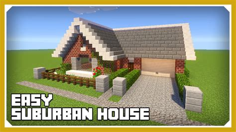 Minecraft How To Build A Small Suburban House Tutorial Easy Survival