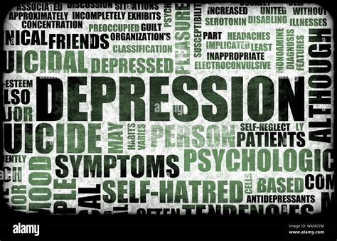 Severe Depression Medical Mental State Background Stock Photo Alamy