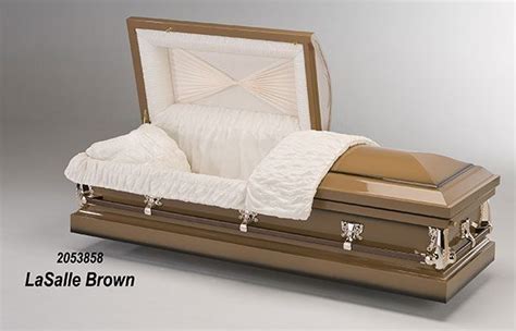 Lasalle Brown Metal Casket Bella Vida Funeral Home