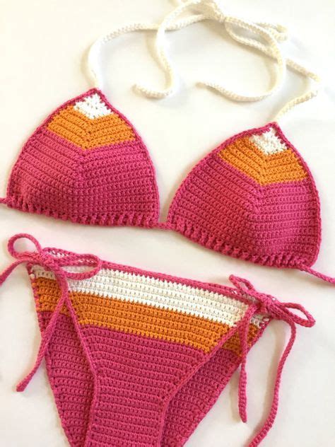 crochet bikini pattern brazilian cut boho crochet bikini easy bathing suit cheeky bikini