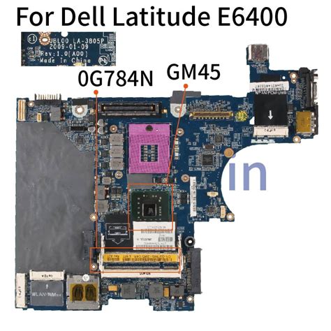 Placa Base Para Portátil Dell Latitude E6400 La 3805p 0g784n Cn