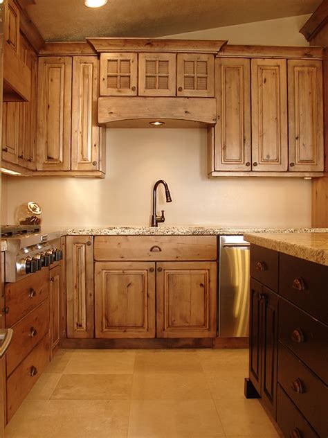 Not using knotty alder for our cabinets. LEC Cabinets: Rustic Knotty Alder Cabinets
