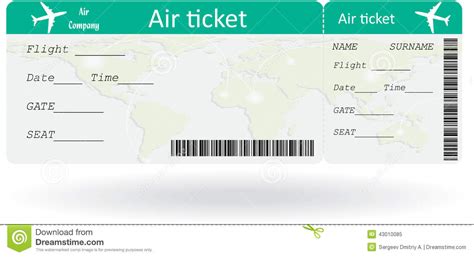 Buchen sie billige flüge problemlos online! Variant of air ticket stock vector. Illustration of ...