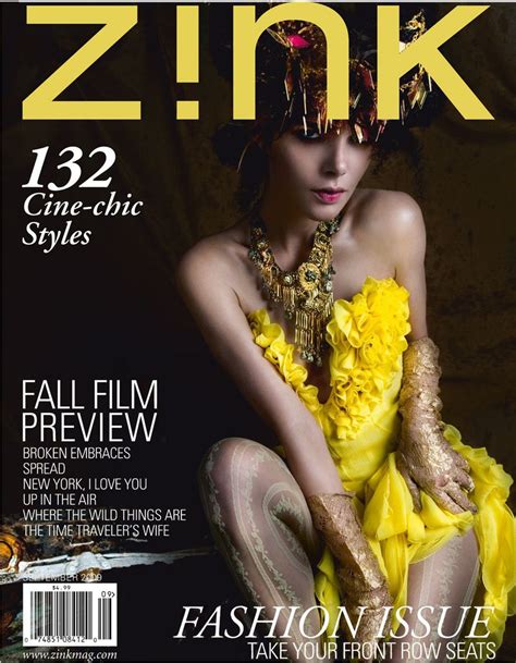 zink magazine september 2009 cover zink magazine