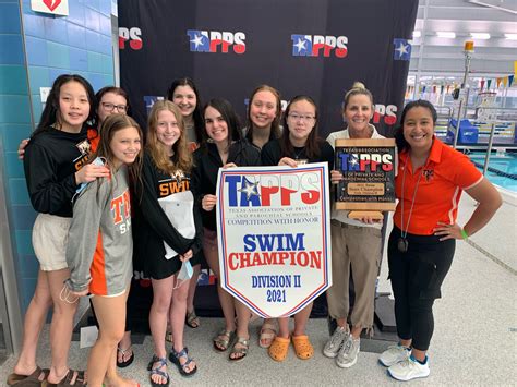 Girls Varsity Swim Team Wins Tapps Division Ii State Title Boys 2nd