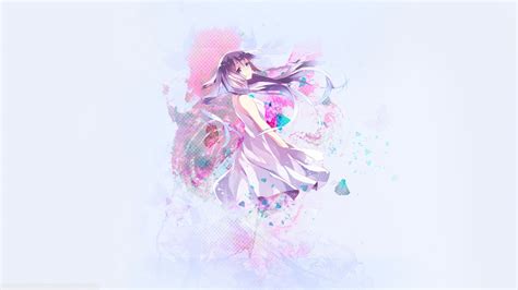 Anime Girls Purple Original Characters Wallpapers Hd Desktop And