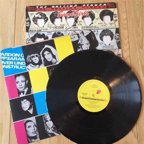 Rolling Stones Some Girls Vinyl Lp 1978 Issue Die Cut Sleeve Ts