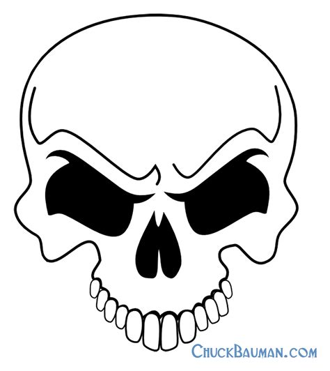 Easy Skull Drawings Step By Step Quality Images Iphoto Pick