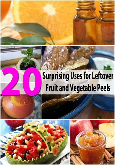 20 Surprising Uses For Leftover Fruit And Vegetable Peels Diy And Crafts