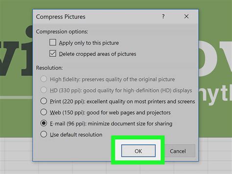 You can also choose how high quality the resized image will be — higher quality pictures look better. How to Reduce Size of Excel Files (with Pictures) - wikiHow