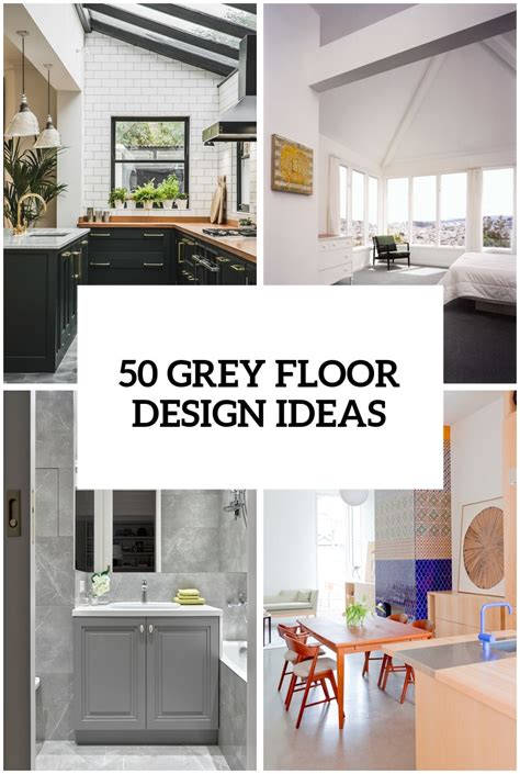 Spectacular color variations across the canvas and a matchless tile like print position the potterton in a league of its own! 32 Grey Floor Design Ideas That Fit Any Room - DigsDigs