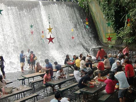 Waterfall Restaurant In The Philippines Where Diners Get A
