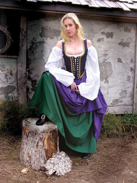 Tavern Wench Replica Dungeon Renaissance Fair Costume Renaissance Fashion Lace Bodice