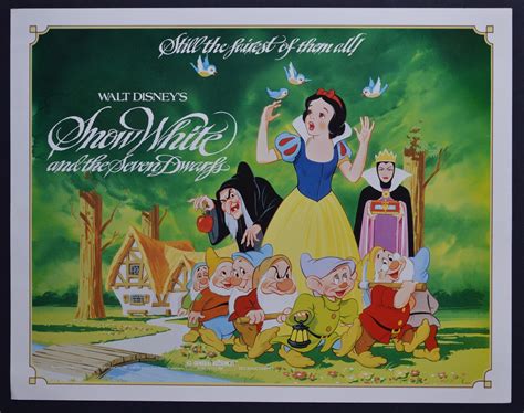 Unknown „snow White And The Seven Dwarfs“ Lobby Card Of Walt Disneys