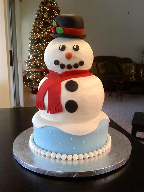 Snowman Cake Christmas Cake Christmas Cookie Cake Winter Cake