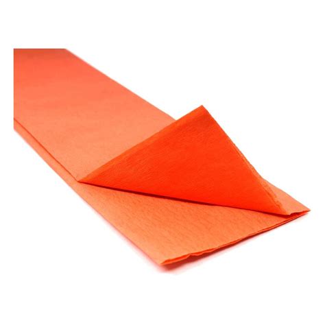 Orange Crepe Paper 100cm X 50cm Hobbycraft