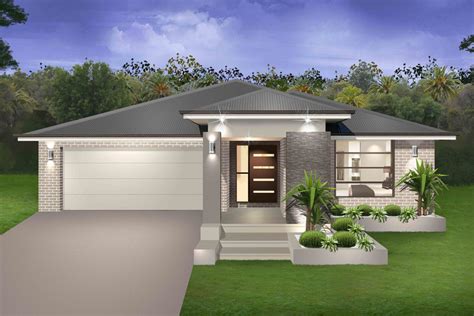 Simple Contemporary One Story House Designs Placement Home Building Plans