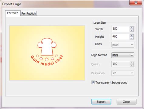 Export Image For Web Sothink Logo Maker Professional