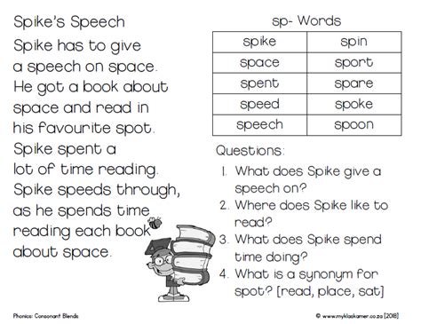 Phonics: Consonant Blends Words & Stories » My Klaskamer deur Kobie