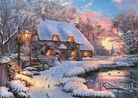 Winter Cottage Photograph By Dominic Davison Licensed By MGL Mgllicensing Com Pixels
