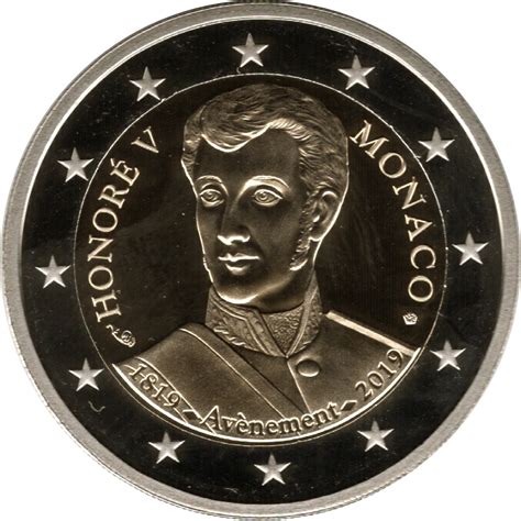 2 Euro Albert Ii Prince Honoré V Monaco Numista