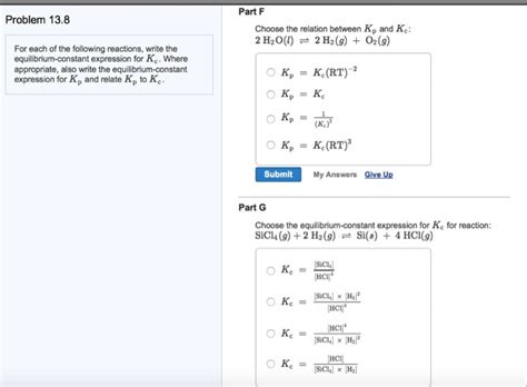 Relationship between kp and k: Solved: « Previous | 21 Of 35 Next Problem 13.8 Part A Cho ...