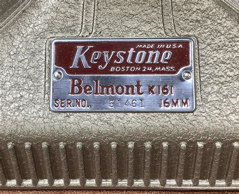Lot Vintage Belmont K 161 16mm Film Projector Keystone