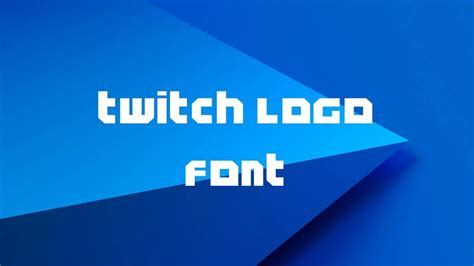 Twitch Logo Font Free Download