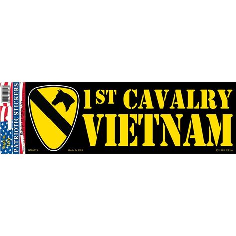 1st Cavalry Vietnam Bumper Sticker 3 14x9